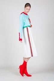  Embellished Pleated Skirt