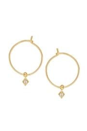  Cz Dangle Hoops