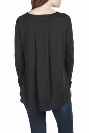  Long Sleeve Pleat Back Top