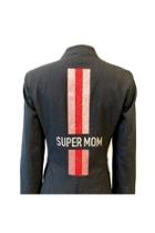  Supermom Striped Blazer