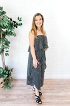  Stripe Black Jumpsuit