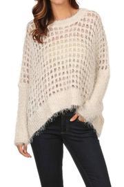  Oversized Open-knit Sweater