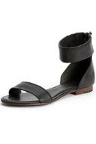  Leather Ankle-zip Sandal