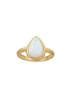  Opal Teardrop Ring