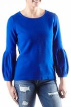  Cashmere Ruched Sweater