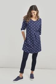  Polka-dot A-line Tunic