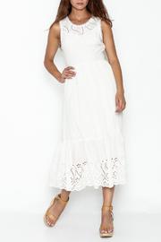  Ivory Eyelet Maxi Dress