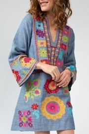  Medallion Embroidered Dress