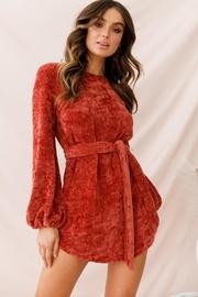 Rust Sweater Mini-dress