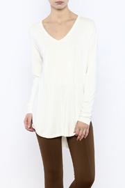  V-neck Cream Sweater