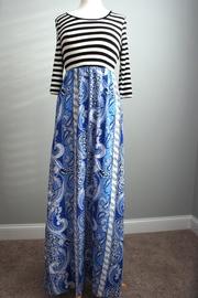  Stripes-boho Maxi-dress