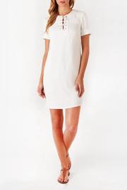  Lace-up Shift Dress