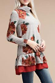  Botanical Sweater Tunic