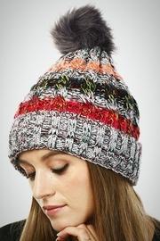  Striped Pom Hat