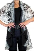  Black Chiffon Vest
