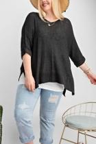  Black Sweater Top