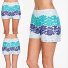  Blue Ombré Lace Shorts