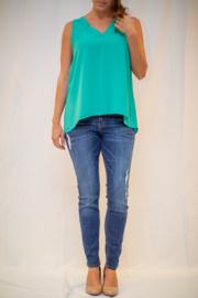 Double V-neck Shell