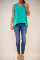  Double V-neck Shell