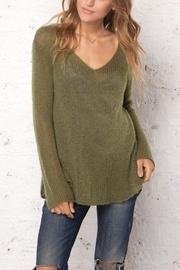 Shirt-tails V-neck Sweater