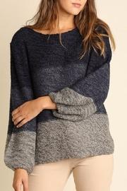  Tonal Cross Back Sweater