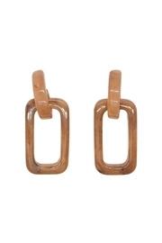  Brown Link Earrings