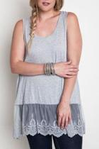  Plus Lace Tank