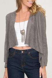  Open-front Blazer Jacket