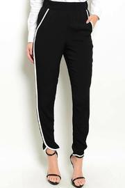  Black Contrast Pants