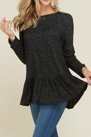  Grey Ruffled Tunic