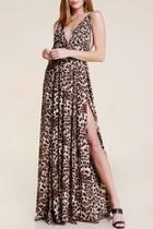  Leopard Lace Maxi-dress