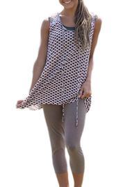  Printed Sleeveless Tunic