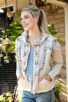  Embroidered Zip-up Hoodie