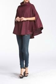  Burgundy Poncho Top