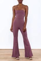 Purple Sleeveless Jumpsuit