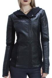  Asymmetrical Hooded Moto Jacket