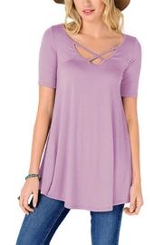  Criss Cross Scoop Top