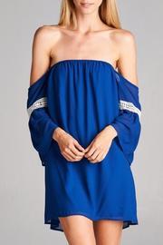  Off-shoulder Tunic Dress