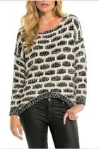  Crochet B & W Sweater