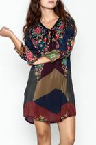  Tie Front Tunic Dress
