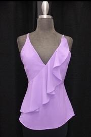 Lavender Ruffled Top