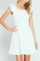  Textured White Dress