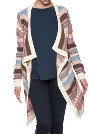  Mauve Stripe Cardigan