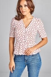  Sweetheart Print Top