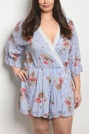  Blu Stripe Romper