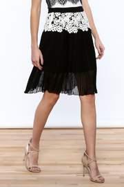  Eyelet Pleated Skirt