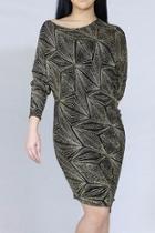  Black/gold Glitter Dress