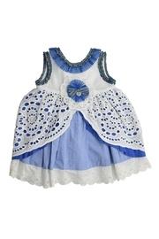  Blue Empire Dress