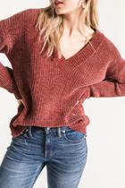  Clara Chenille V Neck Sweater