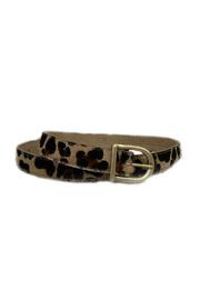  Natural Hair Leopard Skinny Belt